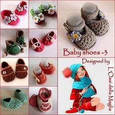 there are many baby shoes that can be made with crochet