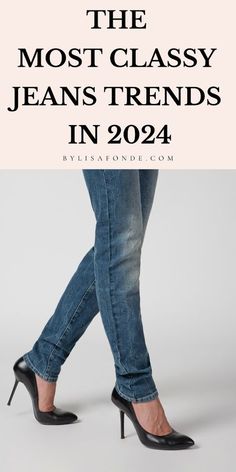 Summer Jeans Outfit Casual Classy 2024, Womens Jeans 2024, Denim Trends 2024, Jeans 2024 Trends Women, Light Denim Jeans Outfit, Best Jeans For Short Women, Classy Jeans Outfit, Outfits 40s, Elegant Jeans