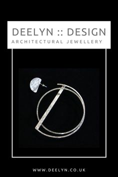 Silver statement bangle from the Entrapment collection - architectural and geometric sculptural statement art jewellery by @deelyndesign - it's wearable art inspired by modern, contemporary architecture. Handmade in the UK by artist Deelyn Walsh. Wearable Art