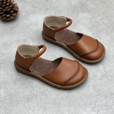 7 Versatile Shoes, Genuine Leather Sandals, Flats Sandals, Leather Slip On Shoes, Leather Sandals Flat, Leather Slippers, Leather Mules, Casual Flats, Brown Sandals