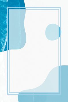 an abstract blue and white background with a rectangle shaped object in the middle,