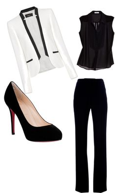 "Corporate Chic: Statement Blazer" by Prepary on Polyvore Corporate Outfit, Black Gardens, Statement Blazer, Pant Outfits, Black And White Outfit, Corporate Chic, Corporate Attire, Corporate Fashion, Business Chic