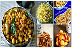 four pictures show different types of noodles and other foods in bowls, with the words wheat seeds under 30 minutes