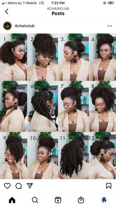 Protective Hairstyles For Natural Hair, Natural Curls Hairstyles, Natural Hair Beauty, 4c Hair