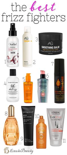 11 Great Anti-Frizz Hair Products via 15MinuteBeauty.com: Anti Frizz Hair, Ag Hair Products, Shampoos, Best Hair, Smooth Hair