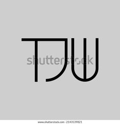 the letters u and w are black on a gray background