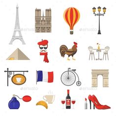 various types of travel and attractions in france - miscellaneous objects / items that start with the letter e