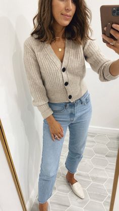 Small haul try-on Fall outfit ideas Outfit Inspirations Feminine, Nursing Capsule Wardrobe Fall, End Of Summer Early Fall Outfit, Fall Fashion Basics, Knit Work Outfit, Fall Millenial Outfits, Fall 2024 Cardigan, Fall Outfits Gen Z, Organize Closet By Outfit