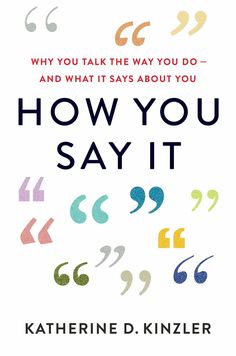 the book cover for how you say it