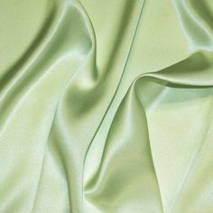 Celery Green Silk Charmeuse Fabric - Fashion Fabrics Los Angeles Lime Green Ribbon, Vivienne Westwood Dress, Celery Green, Charmeuse Fabric, Decor Event, Vinyl Clothing, Muslin Fabric, Silk Charmeuse, Green Satin