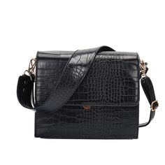 Features: Samantha Vintage PU Leather Shoulder Crossbody Bags offer an elegant look with a timeless crocodile pattern. Crafted from durable PU leather, this stylish bag provides generous capacity and reliable support throughout the day. A chic option for anyone seeking a sophisticated look. Chic Crocodile Pattern Formal Shoulder Bag, Chic Formal Crocodile Pattern Shoulder Bag, Chic Formal Shoulder Bag With Crocodile Pattern, Evening Satchel Shoulder Bag With Crocodile Pattern, Trendy Crocodile Pattern Shoulder Bag For Formal Events, Trendy Formal Shoulder Bag With Crocodile Pattern, Trendy Crocodile Pattern Shoulder Bag For Formal Occasions, Elegant Faux Leather Shoulder Bag With Crocodile Pattern, Formal Square Shoulder Bag With Crocodile Pattern