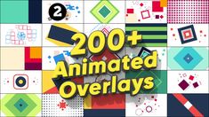 the cover of 200 animated overlays