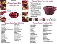 the brochure features many different types of cooking utensils, including pots and pans