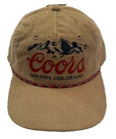 Coors Banquet officially licensed @2024 Coors Brewing Co. Men’s Basketball Cap. Made by Mad Engine. Tan corduroy hat with embroidered logo, rope front band, top vent holes, adjustable snapback closure with moisture wicking. New with tags. Jake Christmas, Rope Hats, Coors Banquet, Beer Hat, Corduroy Hat, Men Hats, Hat For Man, Brewing Co, Hats For Men