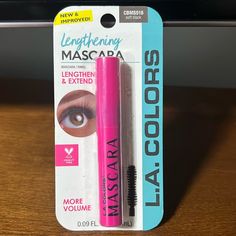 L.A. Colors Lengthening Mascara Designing In Usa Soft Black - Cbms518 .9 Fl. Oz. Lengthen & Extend Cruelty Free More Volume Brand New In New Condition Shipping Is Every Day Except Sundays La Colors Mascara, La Colors, Lengthening Mascara, Soft Black, Makeup Inspiration, Womens Makeup, Cruelty Free, Every Day, Conditioner