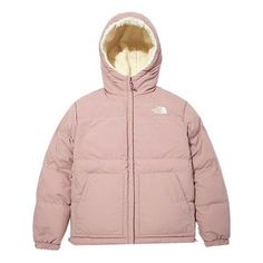 THE NORTH FACE Grin Hybrid Down Jacket 'Pink' NJ3NM54C The North Face Pink Jacket, Pink North Face Jacket, Pink Puffer Jacket, Fleece Jackets, Fall Lookbook, White Fleece, Face Light, Cute Outfit Ideas, Pink Jacket