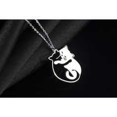 Elevate your style with the Sussex Home Cuddling Cats Necklace, a beautifully crafted sterling silver pendant that captures the essence of elegance and affection. This entwined cats design symbolizes companionship and love, making it a perfect gift for bridesmaids, friends, or a special treat for yourself.

- Material: Sterling Silver
- Color: Silver
- Gender: Female
- Age Group: Adult

Each piece is meticulously handcrafted in our workshop, ensuring that you receive a product of the highest qua Cats Necklace, Cat Necklace Silver, Cats Design, Silver Necklace For Women, Cat Pendant Necklace, Gift For Bridesmaids, Wave Necklace, Silver Necklaces Women, Butterfly Pendant Necklace