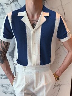 Black Men Casual Style, Cuban Shirt, Stylish Shirts Men, Cuban Shirts, 50s Outfits, Mens Smart Casual Outfits, Smart Casual Men