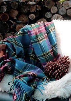 Plaid Blankets, Black Tartan, Tartan Christmas, Plaid Decor, Scottish Plaid, Plaid Blanket, Winter Themed