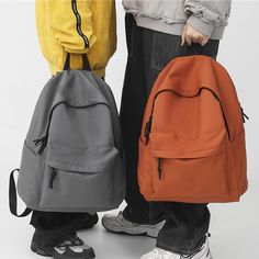 Kylethomasw Solid Color Woman School Backpack Man College Student Travel Rucksack Schoolbag for Teenage Girls Boy New Mochila Book BagAngle ShowDetails Show Back To School Backpack With Pockets For Study, Portable School Backpack, Black Rucksack, School Bag College, Blue Yellow Grey, Travel Rucksack, Student Travel, Bags For Teens