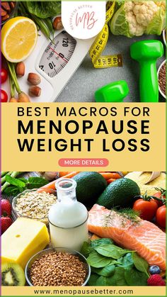 One of the most common complaints associated with menopause is weight gain, particularly around the midsection. Macros—short for macronutrients—refer to the three main components of our diet: carbohydrates, proteins, and fats. Tracking your macros can effectively manage calorie intake and achieve your weight loss goals. This blog post will discuss how you can use macros for menopause weight loss. #MenopauseDiet #BestMenopauseDiet #MacrosforMenopause Perimenaupose Diet Recipes, Diet For Post Menopausal Women, Meals For Menopausal Women, Macros For Menopausal Women, Macronutrients For Fat Loss, Post Menopausal Diet, Menopausal Diet Meal Plan, Premenopausal Diet, Peri Menopausal