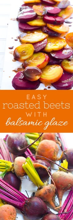 roasted beets with balsamic glaze are an easy and delicious side dish