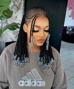 Inner Weaving Hairstyles, Hairstyles For Ladies Braids, Hairstyles With Braids And Beads, Trending Cornrows Hairstyles 2024, Simple Lines Hairstyles, Pronto Hairstyles For Black Women, Expression Braids Hairstyles, Easy Fulani Braids, Trending Braids Hairstyles 2024