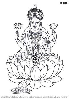 Jali Designs, Lakshmi Mata, Ganesha Drawing, Goddess Saraswati, Pencil Drawing Images, Indian God, Hindu Goddess, Learn Drawing, Goddess Artwork