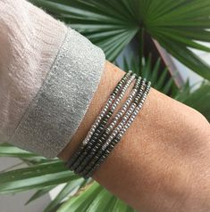 Beaded wrap bracelet with sterling silver plated beads | Etsy Beaded Braclets, Beaded Wrap Bracelets, Beaded Wraps, Seed Bead Bracelets, Healing Bracelets, Boho Bracelets, Gold Plated Jewelry, Jewelry Plate, The Netherlands