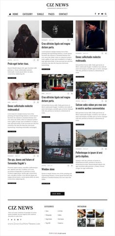 the wordpress theme is clean and modern