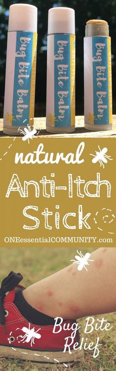 Got a bug bite, rash or other itchy nuisance? homemade natural anti-itch stick with essential oils. Itch relief in no time! One Essential Community, Bug Bites Remedies, Bug Bite, Anti Itch Cream, Itch Relief, Anti Itch, Baking Soda Shampoo, Young Living Oils, A Bug