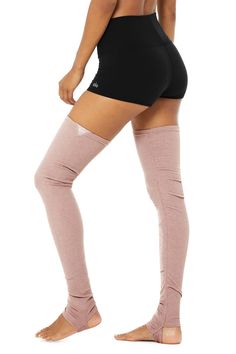 Engineered to move. Easy to layer. Made from the same soft, ribbed, move-with-you performance fabric as our best-selling Goddess Leggings, the Goddess Leg Warmers wear over-the-knee with a leotard or shorts or layered with leggings for extra warmth. Engineered stirrups fit comfortably under the heel or tucked up around the ankle. Sweat-wicking technology. Stirrups keep them in place; wear over the heel or at the ankle 4-way stretch fabric for a move-with-you feel Wear-tested by our in-house team Alo Yoga Sporty Leggings For Sports, Alo Yoga Sporty Yoga Pants For Pilates, Sporty Alo Yoga Leggings For Sports, Alo Yoga Athleisure Leggings For Sports, Alo Yoga Athleisure Leggings For Training, High Stretch Alo Yoga Leggings For Sports, Alo Yoga High Stretch Leggings For Sports, Alo Yoga Athleisure Training Leggings, Alo Yoga High Stretch Leggings For Training