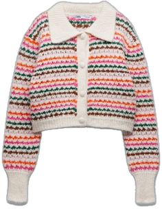 Zara Long Sleeve Chunky Knit Cardigan, Zara Multicolor Sweater For Spring, Zara Multicolor Spring Sweater, Zara Chunky Knit Spring Outerwear, Spring Multicolor Zara Sweater, Zara Pink Winter Sweater, Zara Pink Long Sleeve Cardigan, Pink Long Sleeve Zara Cardigan, Zara Multicolor Winter Sweater