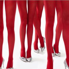 Red Tights, I See Red, Professional Model, Ellen Von Unwerth, Red Stockings, Red Aesthetic, High End Fashion, Photography Inspo, Shades Of Red