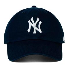 From the dugout to the stands, the traditional baseball cap design of the New York Yankees MLB On-field Replica clean up cap never goes out of season. With a comfortable, relaxed fit and durable six-panel construction, this cap is a fan favorite year after year. New This style is presented in partnership with Lids and is excluded from all promotions; unless otherwise specified. | '47 Men's New York Yankees MLB OFR Clean Up Cap in Navy Blue NODIM Baseball Cap Design, Cap Design, New York Yankees, Clean Up, Baseball Cap, Mlb, Baseball Hats, Accessories Hats, Going Out