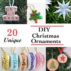 20 diy christmas ornament ideas to make for your tree and decorating it