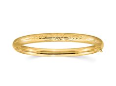 Bangle bracelets are trending right now. They are classic, beautiful, and timeless... These bracelets are perfect on their own or layered with other bracelets. D E T A I L S ⚬ Crafted with pure solid 14K Gold 100% guaranteed (Water-Resistant, Tarnish-Resistant, and Hypoallergenic) ⚬ Weight: 6.87 ⚬ Width: 6mm ⚬ Size: 7 inches ⚬ Hinged with Safety Clasp Closure Comes beautifully packaged in an elegant jewelry gift box, ready for gift-giving. This item will be shipped within 1 business day. Hinged Bangle, Elegant Jewelry, Jewelry Gift Box, Free Giveaway, Bangle Bracelet, Jewelry Gift, Hinges, Solid Gold, Bangle Bracelets