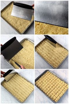 step by step instructions on how to bake an oatmeal cookie crust