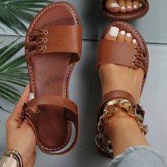 Shop vinnywhite90190's closet or find the perfect look from millions of stylists. Fast shipping and buyer protection. Brand new Ankle Strap Sandals Flat, Summer Sandals Flat, Elegant Sandals, Ankle Strap Flats, Ankle Strap Shoes