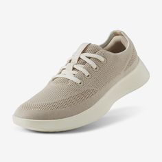 Made to Go with the flow, our fan-fave sneaker keeps its signature breathable comfort while hitting the refresh button with a new elevated aesthetic and more springy support. | Allbirds Men's Tree Runner Go, Comfortable Walking Shoes, Beige, Size 12 Summer Trainers, Elevated Aesthetic, Shoes Beige, Comfortable Walking Shoes, Lipstick Bag, Go With The Flow, Low Carbon, Floral Shoes, Shoe Tree