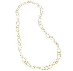 Jorge Revilla Trail Necklace Gold Plated Necklaces Jorge Revilla Elegant Long Necklace With Cable Chain, Elegant Gold-plated Chain Necklace For Evening, Elegant Gold Plated Chain Necklace For Evening, Gold-plated Oval Link Necklace With Polished Finish, Elegant Gold-tone Chain Necklace With Polished Finish, Polished Yellow Gold Oval Link Necklace, Gold Plated Oval Link Necklace With Polished Finish, Yellow Gold Plated Chain Necklace For Evening, Yellow Gold Oval Link Necklace With Polished Finish