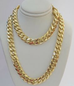 Real 10k Yellow Gold Chain Solid Miami Cuban Link Necklace 26" 10mm Men Box Lock SOLID ( Heavy) 10 K Yellow Gold ( Real , Not plated , Not filled )  Miami Cuban-Link 10 mm Chain For Men's . The length is 26 Inch Long (approx.) and Width of the Necklace is 10mm ( approx.) . The Clasp is box Lock with two other safety clasp in sides which is strong. The chain is beautiful designed with Cuban-Link style. It has a very heavy, solid feel. If you are not happy with the way it looks, we do offer FREE Return shipping. Please understand that that there is always slight variation in the measurement, Please allow up to +/- 10% difference in weight. The weight, length and thickness are approximate.  Every single Cuban link chain in our collection is made with high quality gold with a flawless finish t Betty Boop Jewelry, Solid Necklace, Thick Gold Chain, Cuban Link Necklace, Miami Cuban Link Chain, Miami Cuban Link, Miami Cuban, Cuban Link Chain, Yellow Gold Chain