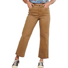 When the daily adventure consists of various beverages and friends in town we opt for the Toad&Co Balsam Seeded Cutoff Pant. These pants boast a high-waisted and slightly cropped design to go along with the stretchy cotton fabric. Mid-rise Brown Bottoms For Everyday, Casual Brown Mid-rise Bottoms, Casual High Rise Brown Bottoms, Casual Mid-rise Brown Bottoms, Casual Brown Bottoms With Five Pockets, Casual Brown High Rise Pants, Toad And Co, Women Pants Casual, Toad