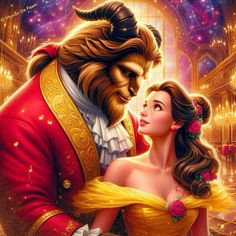 beauty and the beast from disney's live - action movie