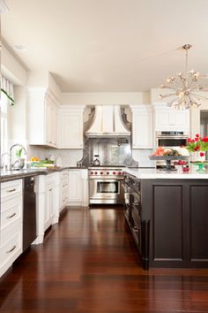 the kitchen is clean and ready to be used as an appliance for cooking