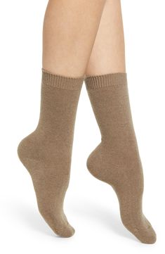 Women's Falke Cosy Crew Socks, Size 39/42 - Beige Knee High Sock, Socks Women, Crew Socks, Wool Blend, Cashmere, Nordstrom, Socks, My Style, Wool