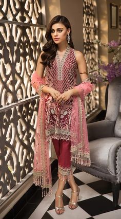 Latest Pakistani designer dresses in beautiful colors with stunning embroidery work. Latest Pakistani designer dress available in USA with fast delivery Semi-stitched Party Wear Lawn Suit For Reception, Semi-stitched Lawn Suit For Reception Party, Organza Lawn Suit For Diwali Reception, Party Wear Chanderi Lawn Suit With Resham Embroidery, Diwali Reception Organza Lawn Suit, Chinon Lawn Suit With Intricate Embroidery For Party, Party Wear Lawn Suit With Zari Work In Chinon, Eid Reception Dress In Kundan, Chanderi Lawn Suit For Party