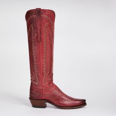 Our No. 1 bestselling boot for women, Priscilla walks an elegant line between timeless classic and cowgirl chic. The vintage-inspired Tioga stitch pattern harks back to yesteryear, but Priscilla is a boot built for today. This knee-skimming, pull-on silhouette handcrafted from supple Mad Dog goat leather deserves the spotlight under dresses and over jeans. Handmade in Texas. Boot For Women, Lucchese Boots, Handcrafted Boots, Handmade Boot, Cowgirl Chic, Mad Dog, Goat Leather, Cowgirl Boots, For Today