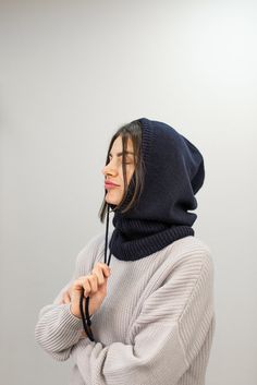 Cowl Hood, Knitted Hood, Neck Warmer, Finland, Merino Wool, Ukraine, My Style, Wool