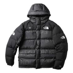 THE NORTH FACE Conrad Anker Jacket 'Black' NF0A5J27-JK3 The North Face Streetwear Puffer Jacket With Detachable Hood, Black Outerwear With Detachable Hood For Hiking, Black Parka With Padded Collar For Streetwear, Black The North Face Sporty Puffer Jacket, Black Sporty The North Face Puffer Jacket, Black Sporty Puffer Jacket By The North Face, Functional Black Puffer Jacket For Outdoor, Black Urban Outerwear For Hiking, Outdoor Black Hooded Jacket With Padded Collar